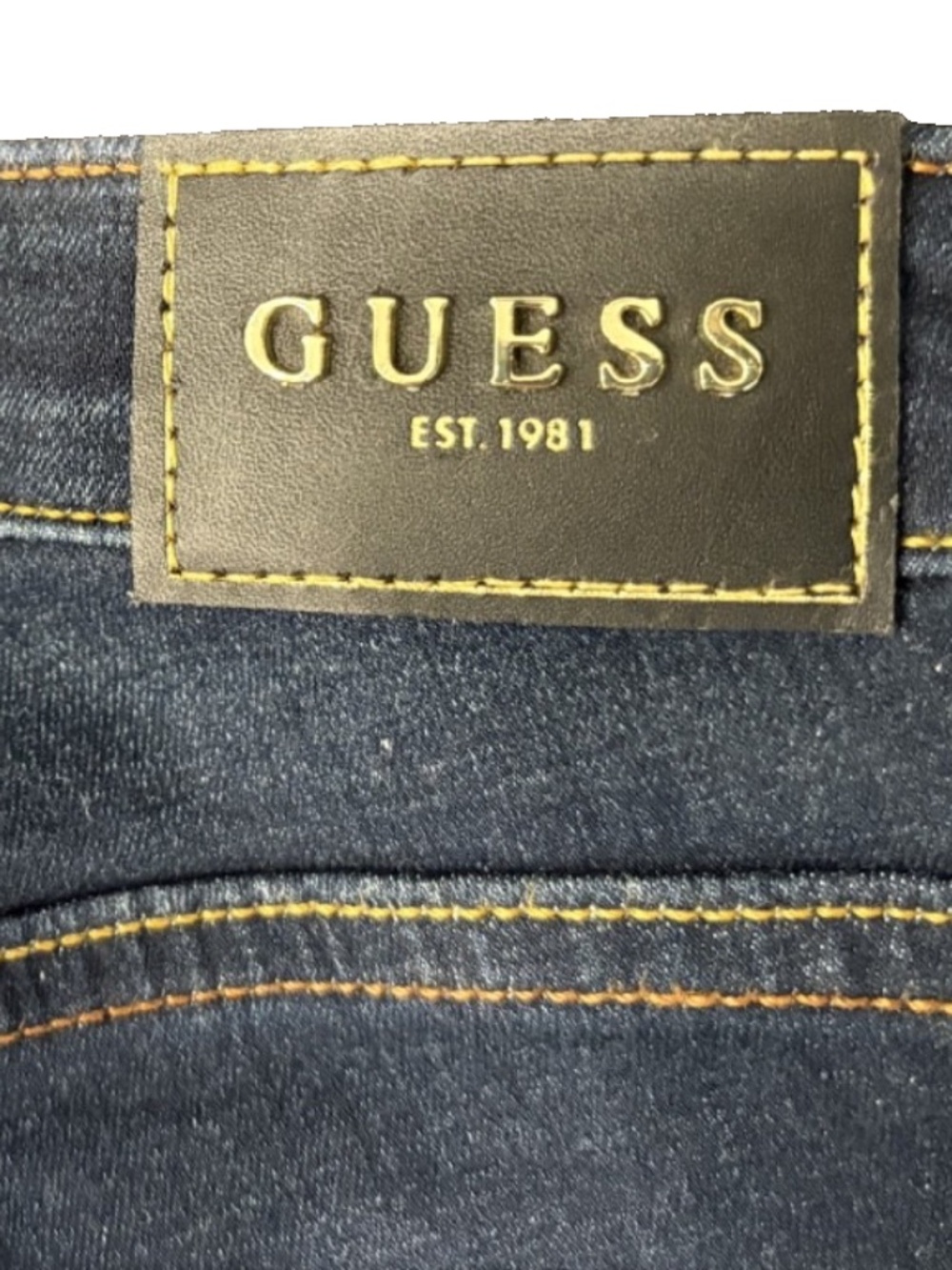 GUESS Sexy Curve Skinny Mid-Rise Jeans – Dark Wash – Women's Size 28 - Picture 5 of 6